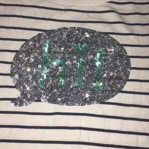 striped sequin shirt